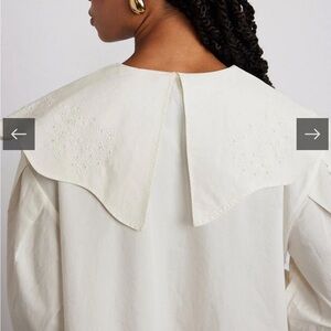 Damson Madder Mimi Mini Dress - Off White Broderie